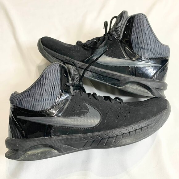 Nike Air Visi Pro 6 Black High-Top Basketball Sneakers 749168-003 Men's Sz 8.5 - Picture 1 of 9